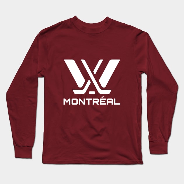 PWHL Montreal Logo Long Sleeve T-Shirt by logoarts